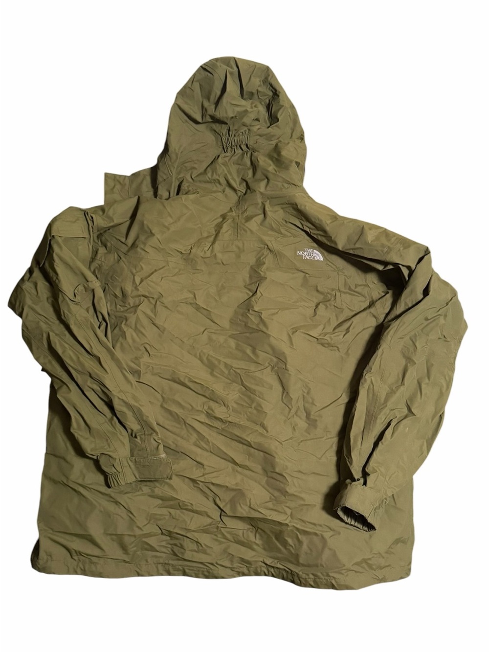 Vintage Y2K The North Face HyVent Cargo Parka Jacket Olive Green XL - Picture 2 of 2